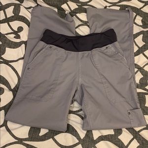 Light Gray Healing Hands Purple Label Yoga Scrubs